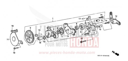 POMPE A HUILE XR250RR de 1994